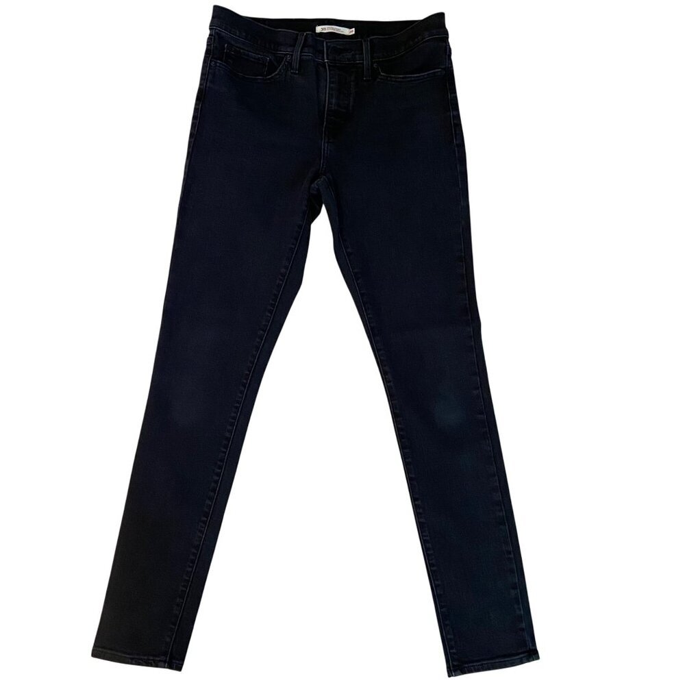Levis 311 Shaping Skinny Jeans Womens Size 28 Black Denim Mid Rise Stretch sexy